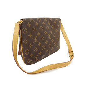 Louis Vuitton Tango Short Monogram Leather Bag Musette Shoulder Brown